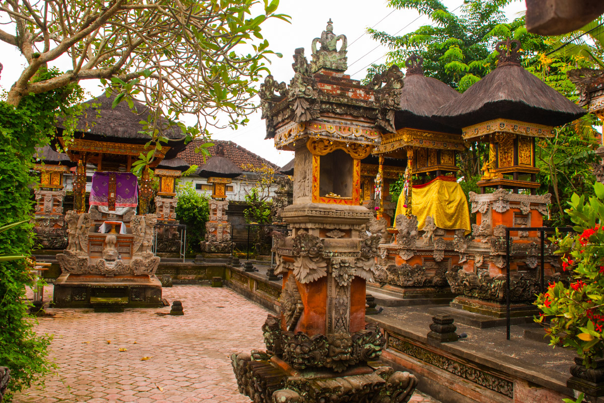 sanggah or pura keluarga in Balinese traditional house