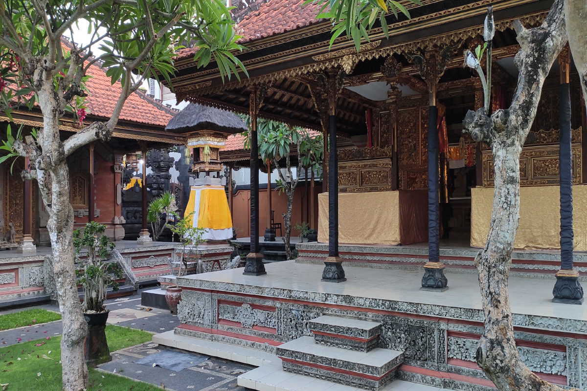 Bale gede in a Balinese traditional house