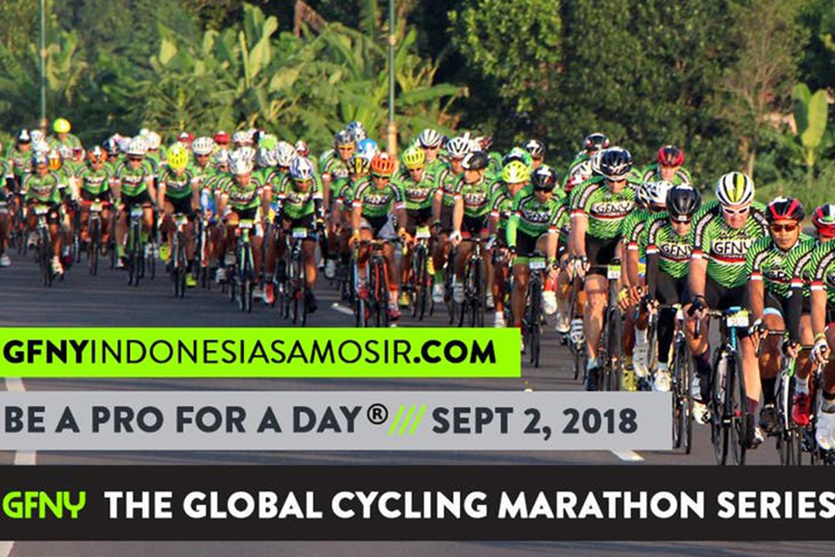 NOW!  GRAN FONDO NEW YORK (GFNY) Indonesia 2018 goes Samosir Island, LAKE TOBA