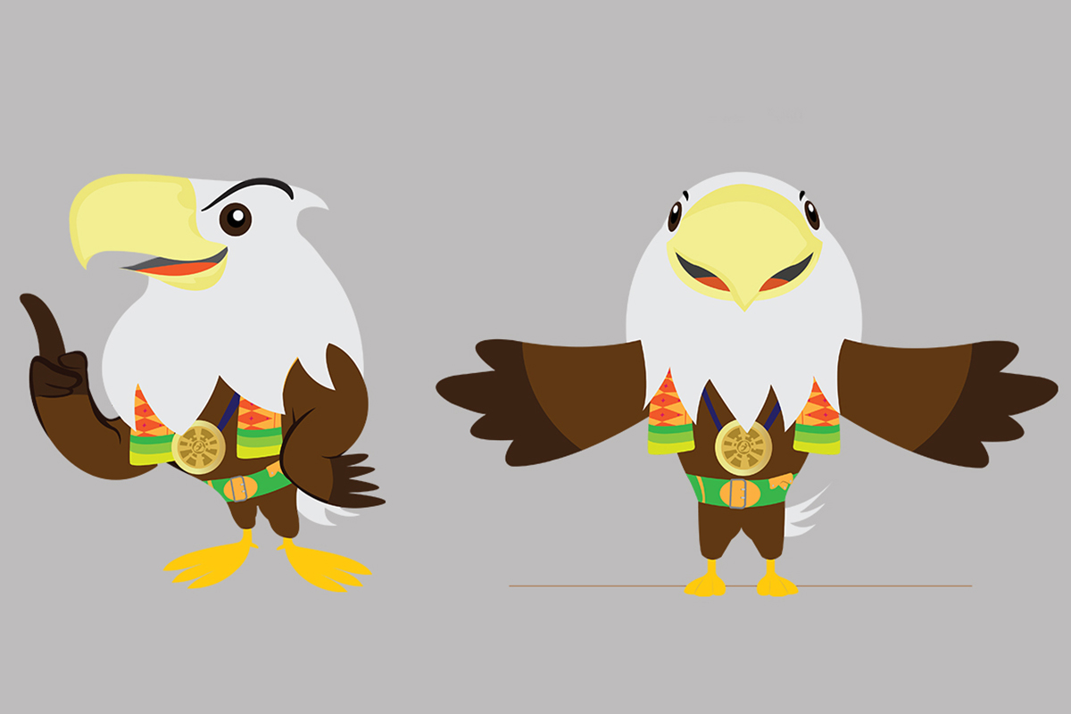 MOMO the Brahminy Kite : MASCOT of  ASIAN PARA GAMES 2018