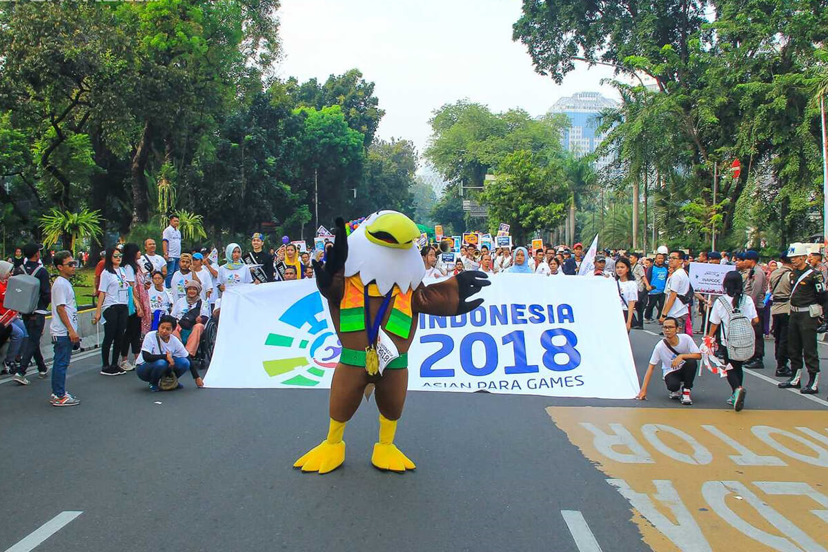 MOMO the Brahminy Kite : MASCOT of  ASIAN PARA GAMES 2018