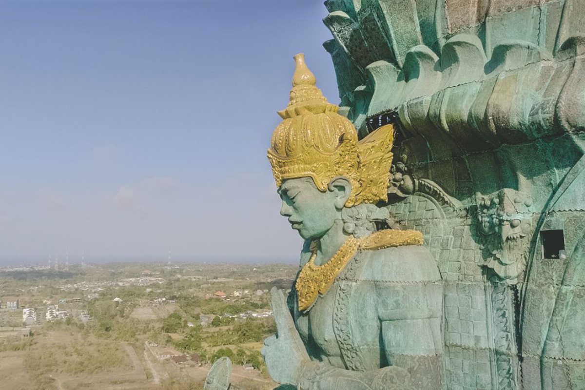 Spectacular GARUDA WISNU KENCANA STATUE on Bali in Final Stage of Completion