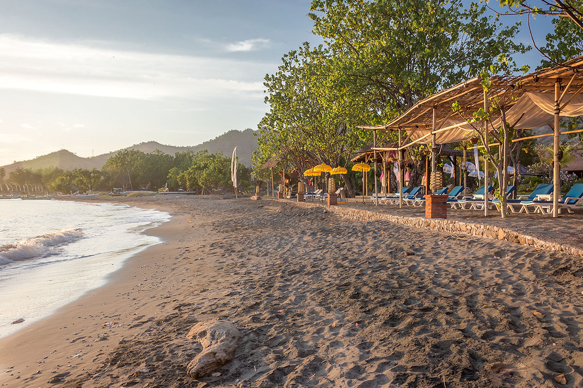 a peaceful beach of Pemuteran